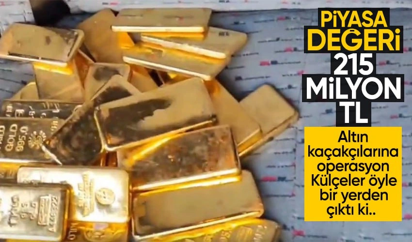 Altın Kaçakçılarına Operasyon: 88 kg Altını Böyle Saklamışlar