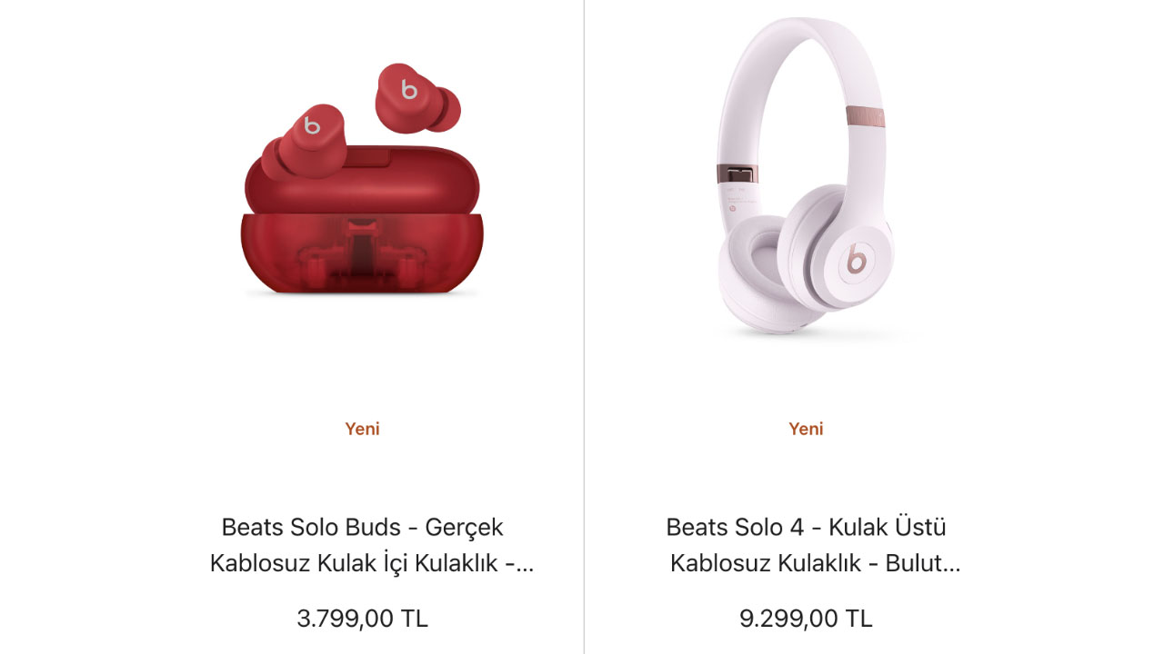 Beats Solo 4 ve Yeni Beats Solo Buds için Türkiye Fiyatları Belli Oldu