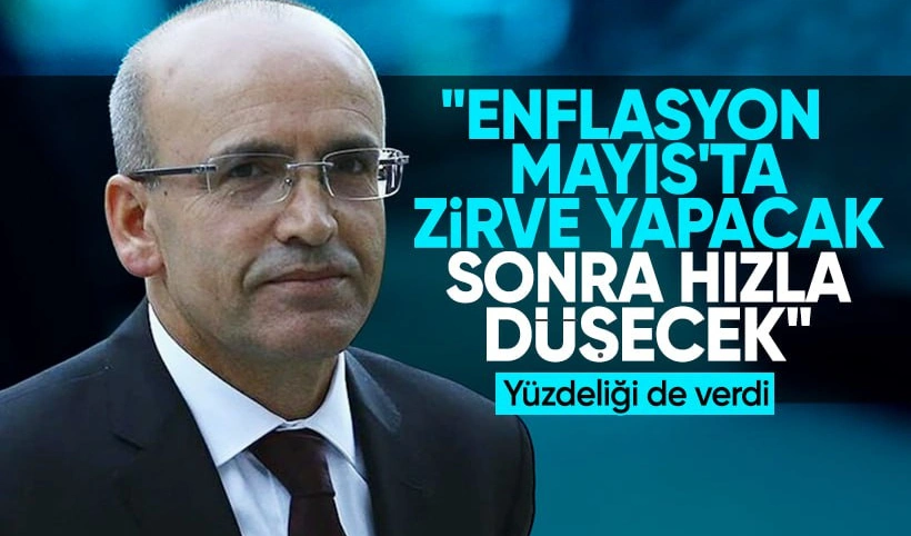 Mehmet Şimşek: Enflasyon Mayıs Ayında Zirve Yapacak, Ardından Hızla Düşecek