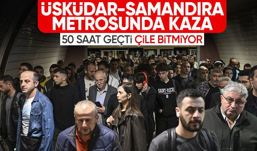 Üsküdar-Samandıra Metrosu'ndaki Kaza Kaynaklı Arıza 50 Saattir Giderilmedi