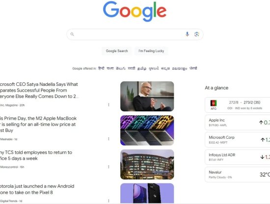 Google’dan en değerli alan masaüstü ana sayfasında Keşfet deneyi