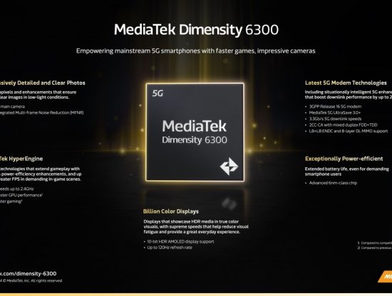MediaTek Dimensity 6300: Orta Segment İçin Yeni İşlemci