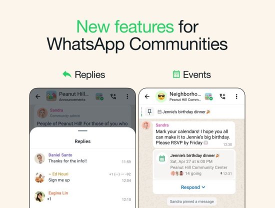 WhatsApp Etkinlik Düzenleme Özelliği