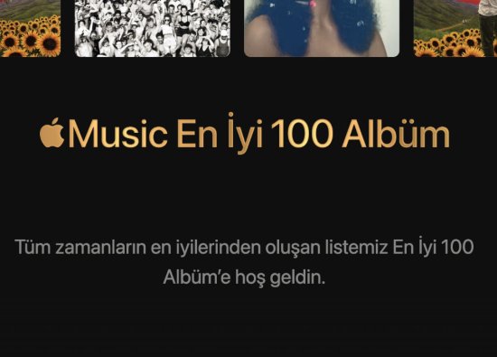 Apple Music'te Yayınlanan En İyi 100 Albüm