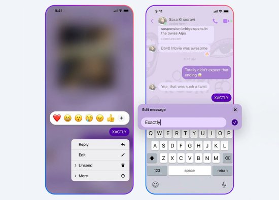 Messenger için Uçtan Uca Şifreleme ve Mesaj Düzenleme Desteği