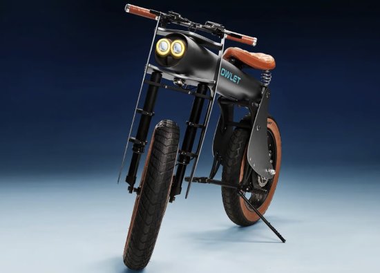 Owlet’ten ilginç tasarımıyla dikkat çeken elektrikli motosiklet