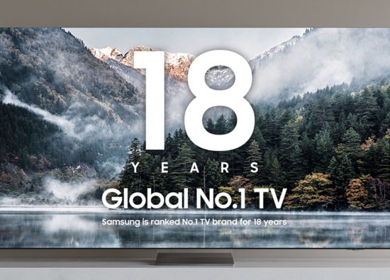 Samsung, 18’inci defa global TV pazarının lideri oldu