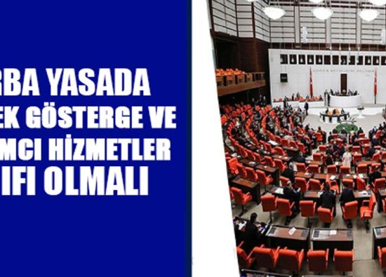 Torba Yasada 3600 Ek Gösterge ve Yardımcı Hizmetler