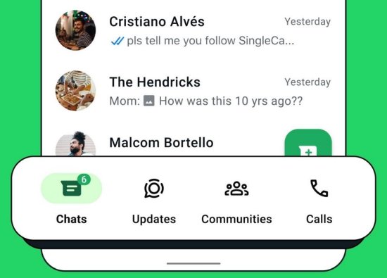 WhatsApp'ın Yeni Android Tasarımı