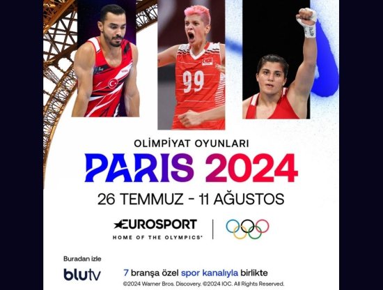 Eurosport ile BluTV, Paris 2024 Olimpiyat Oyunları’nı Türkiye’ye taşıyor