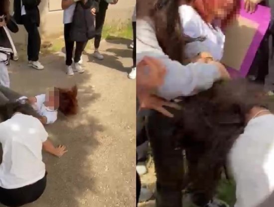 Ortaokul Öğrencileri Birbirine Girdi: Saç Saça Kavga Ettiler
