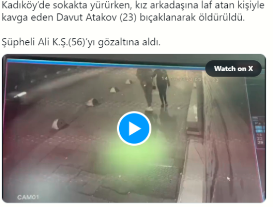 Kadıköy'de Laf Atma Meselesi Yüzünden 23 Yaşındaki Genç Adam Öldürüldü!