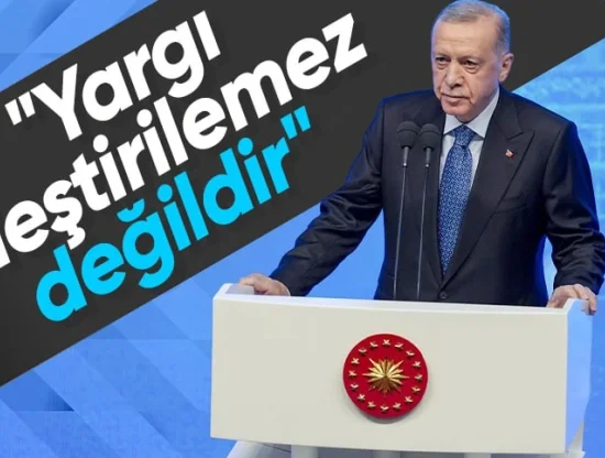 Cumhurbaşkanı Erdoğan: Yargı eleştirilemez değildir