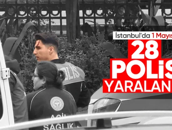 İstanbul'daki 1 Mayıs Gösterilerinde 28 Polis Yaralandı